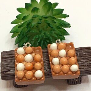 Egg Earring, Funny Food Earring, Chicken Earring, Gift Idea, Cooking Earring
